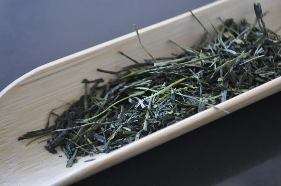Unfinished aracha (crude tea, before final firing) — Hokumei, Tenku Farm
